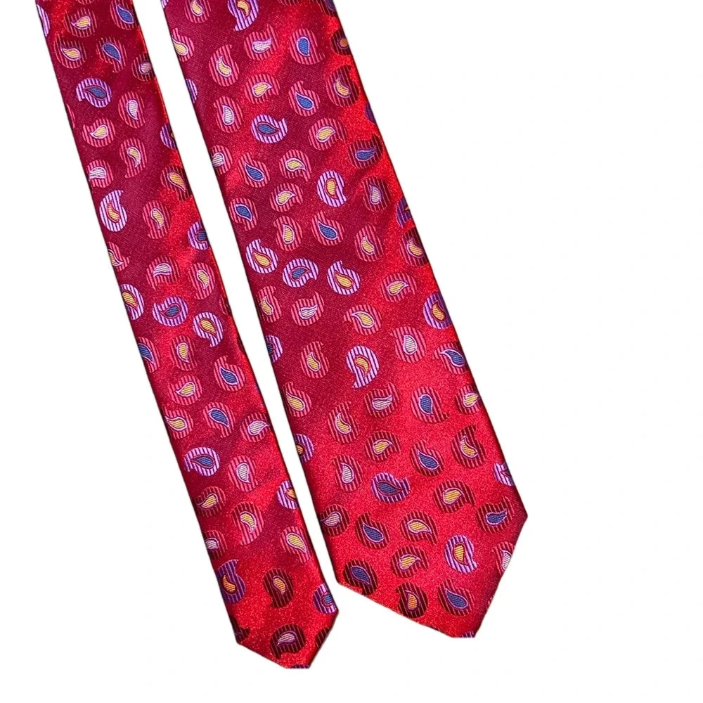 John Sparks Paisley Polyester Tie 58”